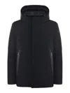 Rrd Roberto Ricci Designs Hooded Stretch Puffer Jacket In Black