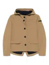 Rrd Roberto Ricci Designs Montecristo Color Hood Jacket In Brown