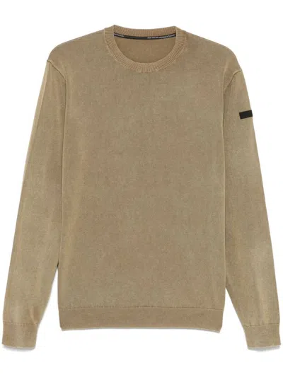 Rrd Roberto Ricci Designs Logo Patch Sweatshirt From Knitted Cotton In Grey