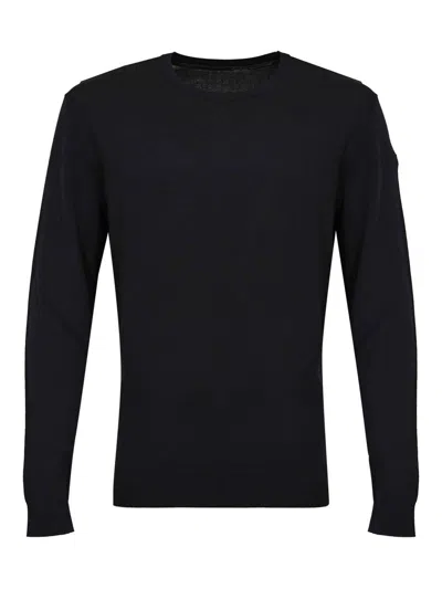 Rrd Roberto Ricci Designs Maxell Round Knit Sweater In Blue