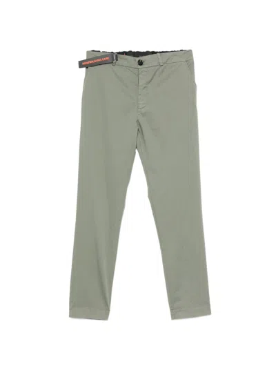 Rrd Roberto Ricci Designs Pantaloni Verde Salvia A Gamba Stretta  In Gray