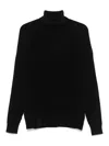 Rrd Roberto Ricci Designs Ribbed Turtleneck Sweater In Black