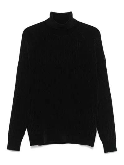 Rrd Roberto Ricci Designs Ribbed Turtleneck Sweater In Black