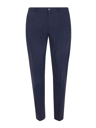 Rrd Roberto Ricci Designs Slim-fit Blue Trousers With Logo