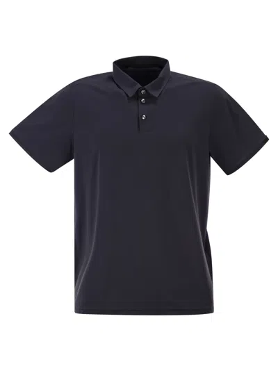 Rrd Roberto Ricci Designs Stretch Oxford Polo Shirt In Blue