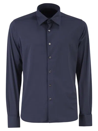 Rrd Roberto Ricci Designs Stretch Oxford Shirt In Blue