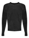 Rrd Roberto Ricci Designs Velvet Round Sweater In Black