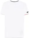 Rrd Roberto Ricci Designs T-shirt In White With Contrasting Trim Crew Neck In White