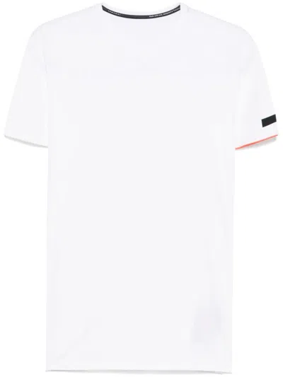 Rrd Roberto Ricci Designs T-shirt In White With Contrasting Trim Crew Neck