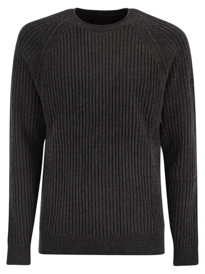 Rrd Roberto Ricci Designs Velvet Rave Round Knit Crew Neck Jumper In Multi