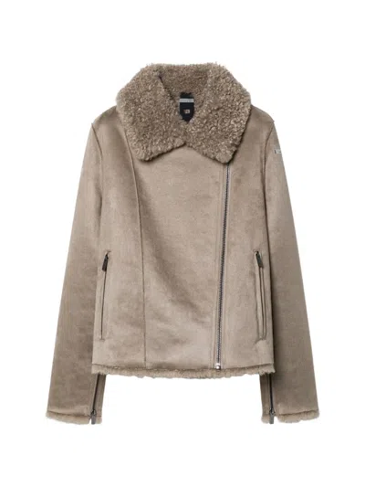 Rrd Shearling-collar Jacket In Neutral