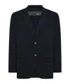 Rrd Midnight Blue Stretch Polyester Blazer In Blue