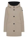 Rrd Single-breasted Coat In Neutral