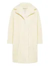 Rrd Single-breasted Collar Coat In White