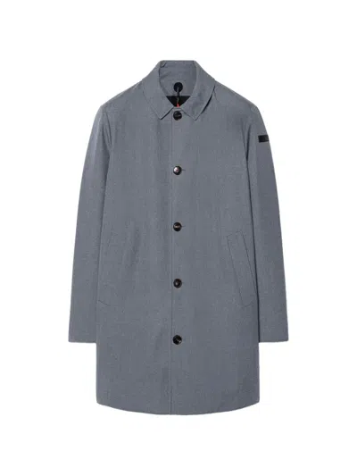 Rrd Single-breasted Logo-patch Jacket In Grey