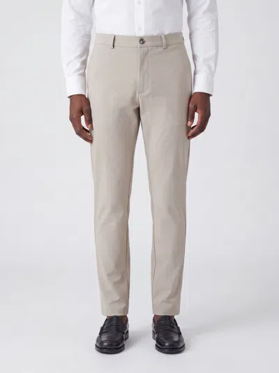 Rrd Slim Fit Chino Trousers In Technical Jersey With Mid-rise Waist In Animal Print