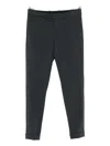 Rrd Slim Tapered Gray Trousers With Cuffed Hems In Black