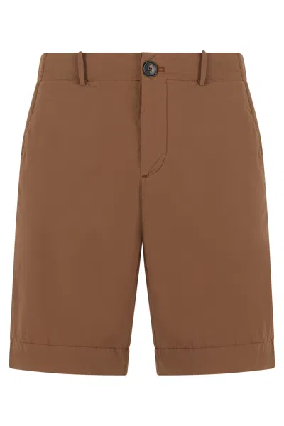 Rrd Straight-cut Technical Fabric Bermuda Shorts For Men In Brown