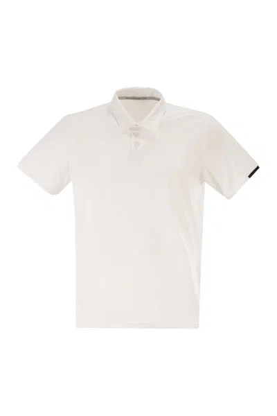 Rrd Stretch Oxford Polo Shirt In White