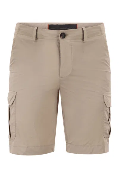 Rrd Stretch Technical Cargo Bermuda Shorts In Brown