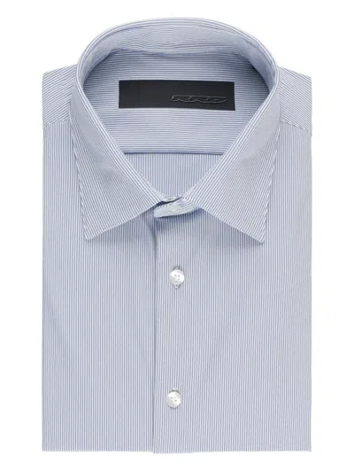 Rrd Striped Button Shirt In Blue