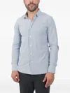 Rrd Striped Buttoned Shirt In Blue
