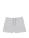 Rrd Striped Drawstring Shorts In Gray