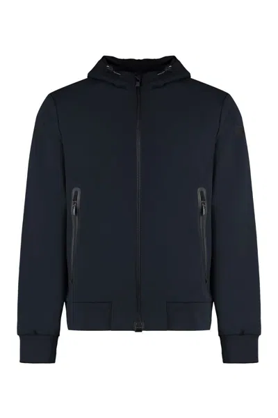 Rrd Summer Technical Fabric Hooded Jacket In Blue