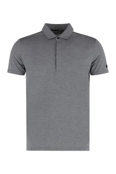 Rrd Summer Technical Oxford Fabric Polo Shirt In Grey