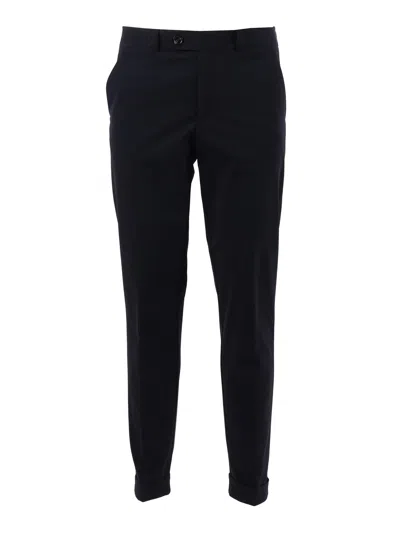 Rrd Surflex Cuffed Slim Chino Pants In Black