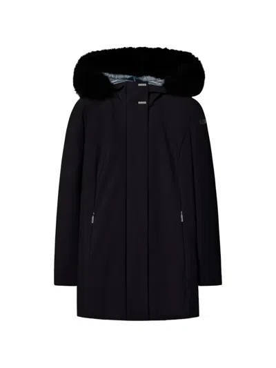 Rrd Surflex Faux-fur Trim Jacket In Black
