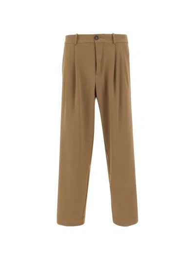 Rrd Surflex Winter Bunny 2.2 Pleated Trousers In 브라운