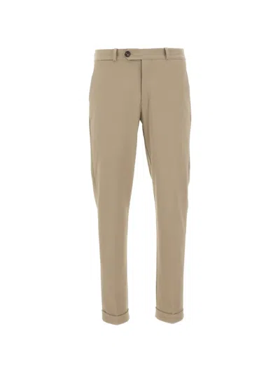 Rrd Casual Trousers With Belt Loops In Brown