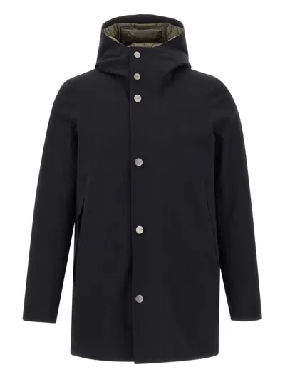 Rrd "surflex Winter Down Under Floating" Parka Jacket Clothing In Black