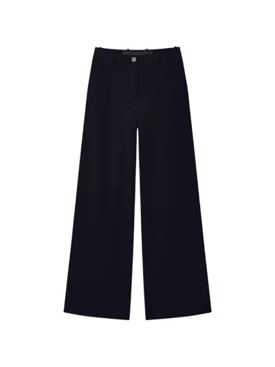 Rrd Surflex Winter Livia Wide-leg Trousers In Black