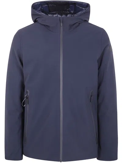 Rrd Hooded Zip-front Jacket In Blue