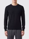 Rrd Round Knit Sweater With Contrasting Hem Detail In Black
