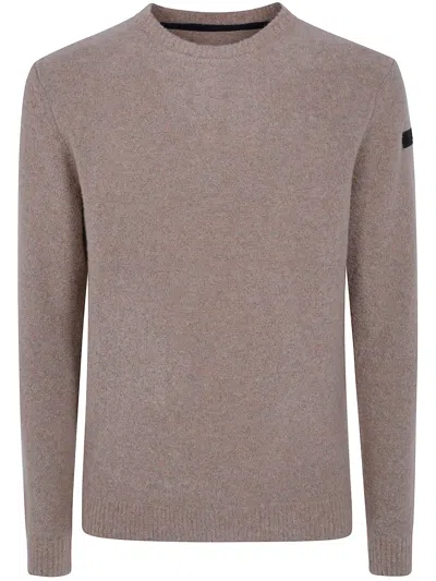 Rrd Sweater Round Knit "boucle" In Purple