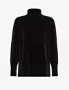 Rrd Velvet Vent Turtleneck Wom Knit In Black