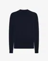 Rrd Boucle Round Sweater In Blue