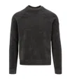 Rrd Ribbed-detail Crew-neck Sweater In Gray