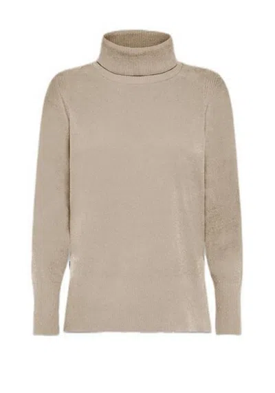 Rrd Turtleneck Side-split Sweater In Neutral