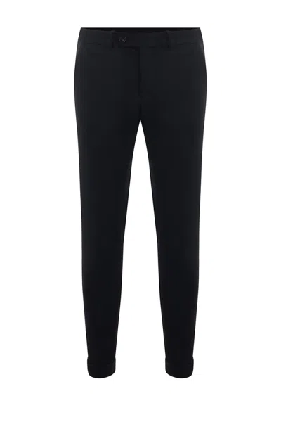 Rrd Tailored Black Trousers With Ankle-length Cut