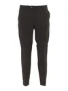 Rrd Tailored Micro Chino Pants With Classic Waistband In Black