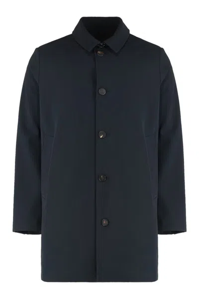 Rrd Technical Fabric Coat In Black
