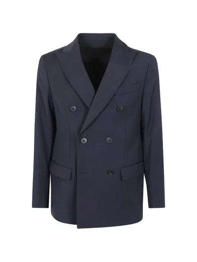 Rrd Terzitel 2p Double-breasted Jacket In Blue