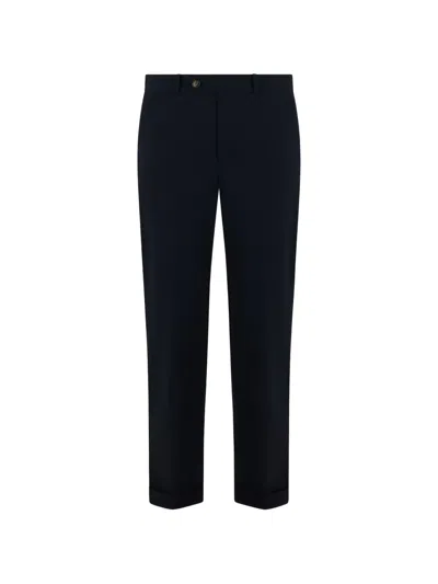 Rrd Textured Trousers In Blue