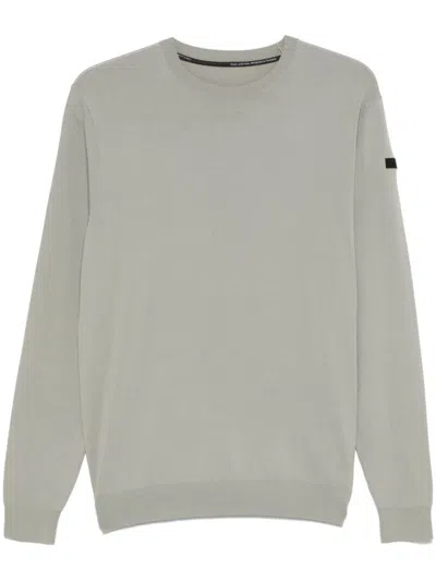 Rrd Timeless Green Sweater With Classic Crew Neckline