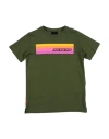 Rrd Babies'  Toddler Boy T-shirt Military Green Size 4 Cotton