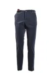 Rrd Tailored Grey Trousers With Subtle Pinstripe Design In Black
